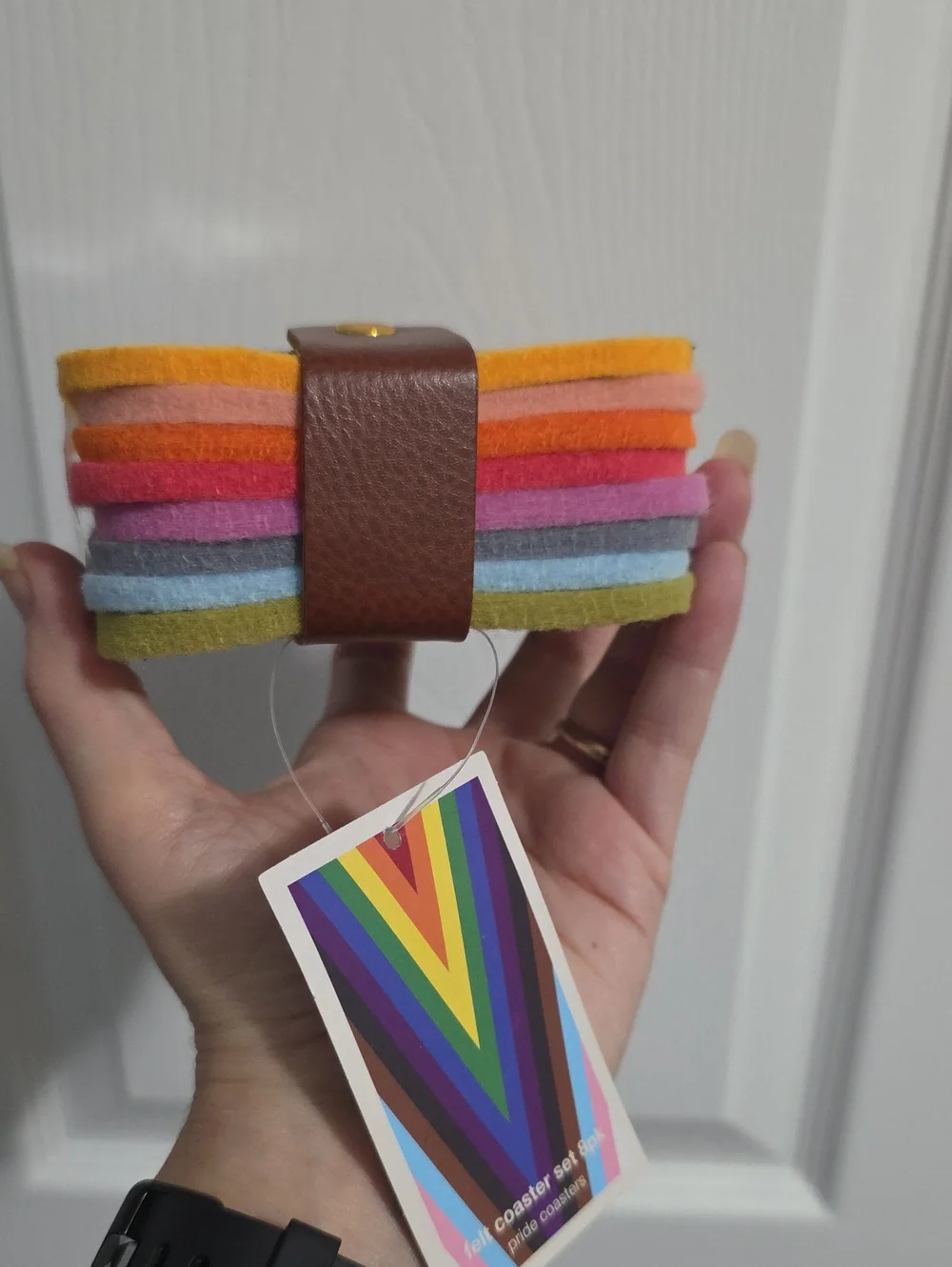 New Target Pride Collection Spectrum of Pride Felt Coasters 8 Pack
